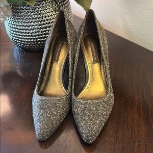 ANTONIO MELANI brown tweed Heels Pumps